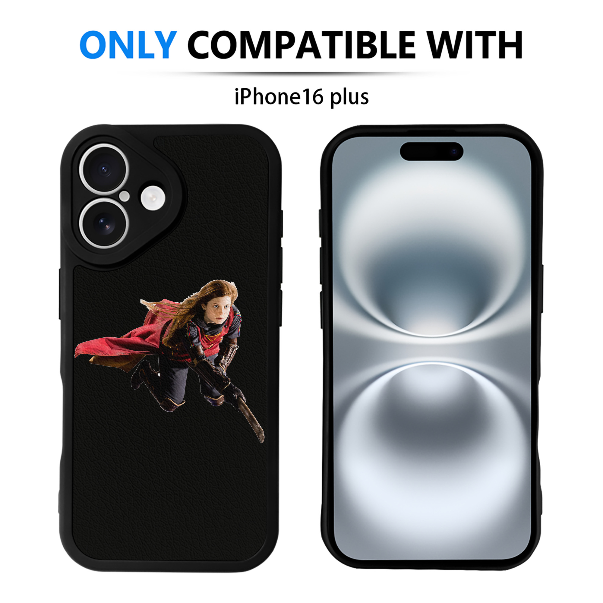 （画像用） Harry Potter ハリー・ポッターシリーズ 【iPhone 16シリーズ対応】シリコンスマホケース（レザー調） 材質：シリコン